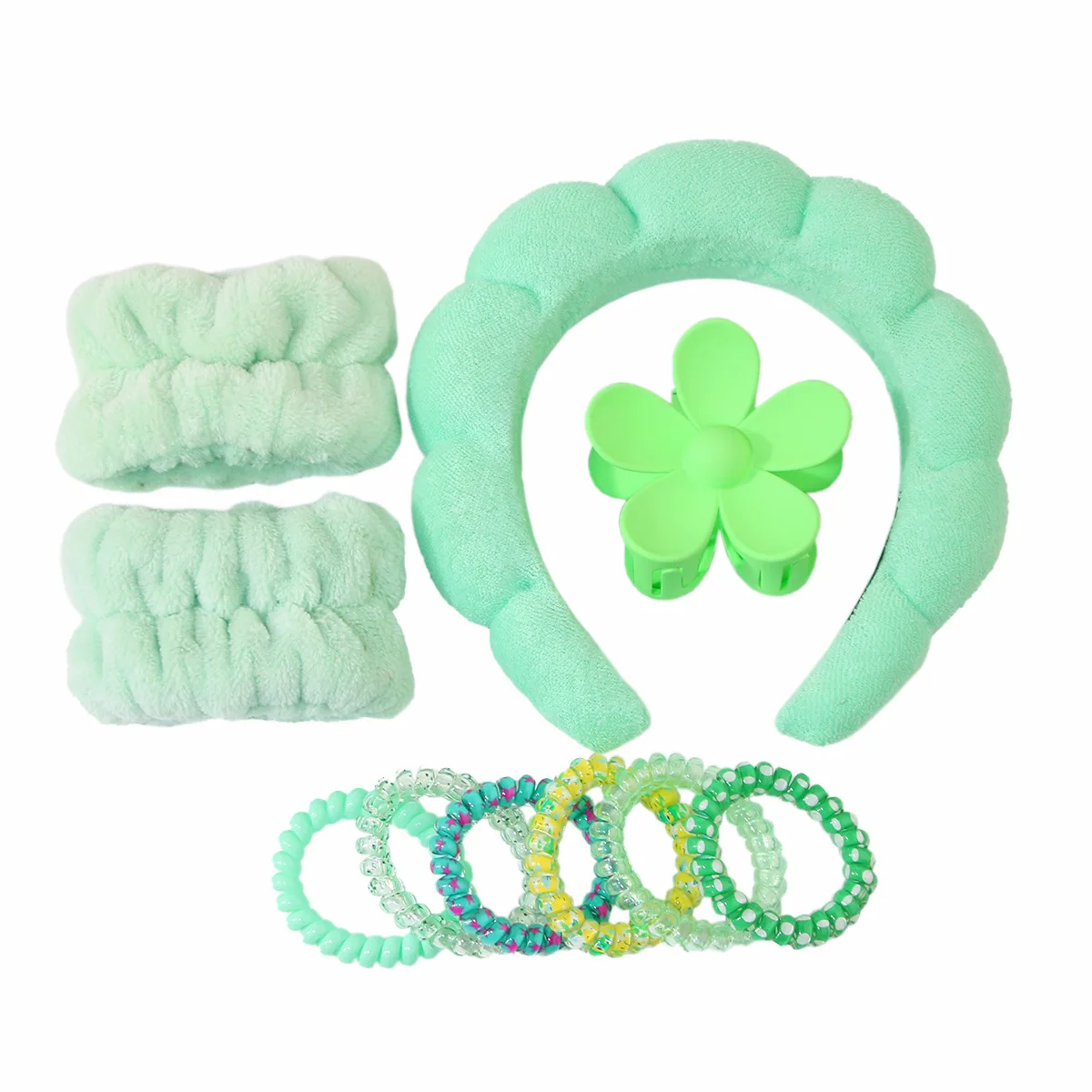 Cute Cloud Headband Set - 10pcs Hair Clips, Headbands, Hair Ties, and Hair Clips for Daily Use