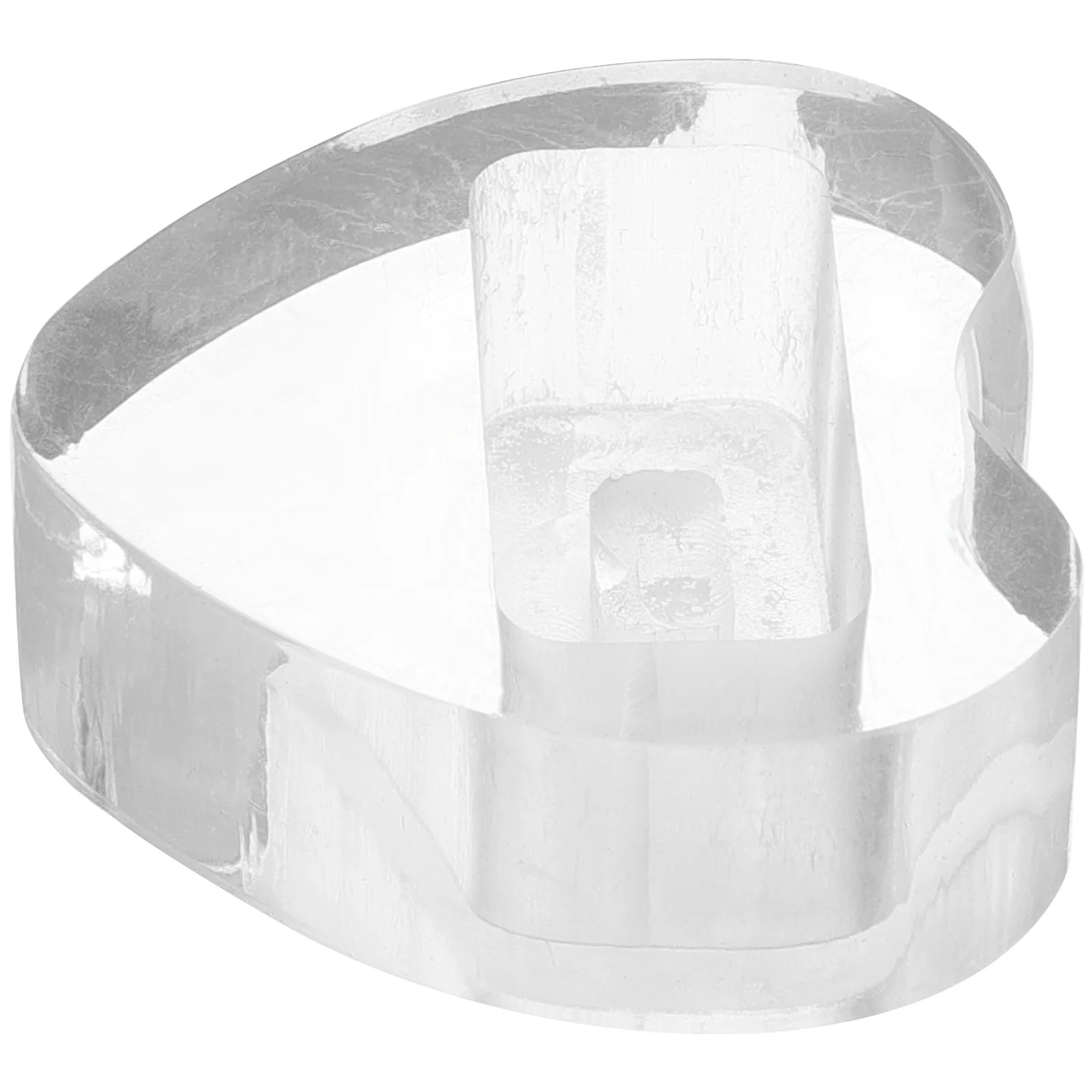 

Acrylic Kazoo Display Stand Heart Shape Portable Small Stand For Table Showcase Decorative Holder Lightweight Smooth Surface