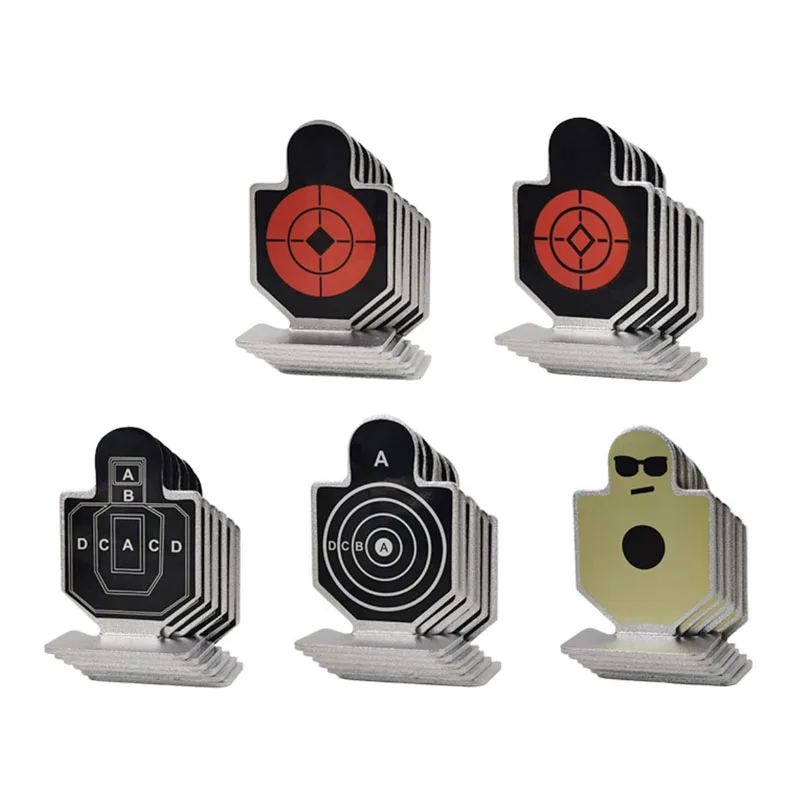 

Прочная игрушечная пушка из мягкой резины для тренировки стрельбы, металлическая мишень-фигурка, маленькая железная мишень, отбивающаяся, со звуком при попадании.