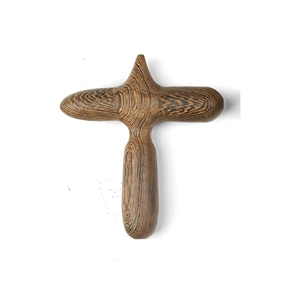 

Sandalwood Cross Hammer Soreness Relief Trigger Point Acupuncture Acupoint Stick Muscle Relaxation Wooden Gua Sha Travel
