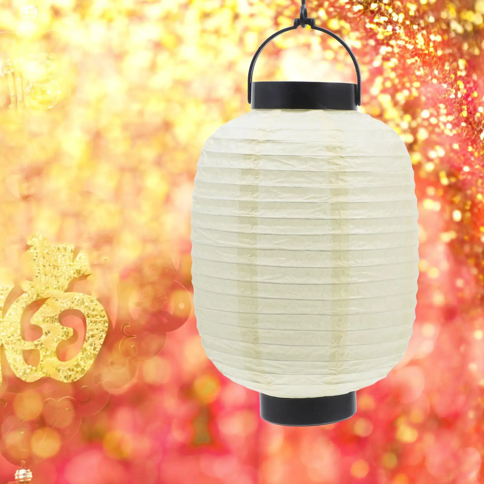 Folding Lantern Lighted Japanese Winter Melon Design 15cm Diameter 22cm Height Decorative Paper Lantern Diy Painting Lamp For - Image 6