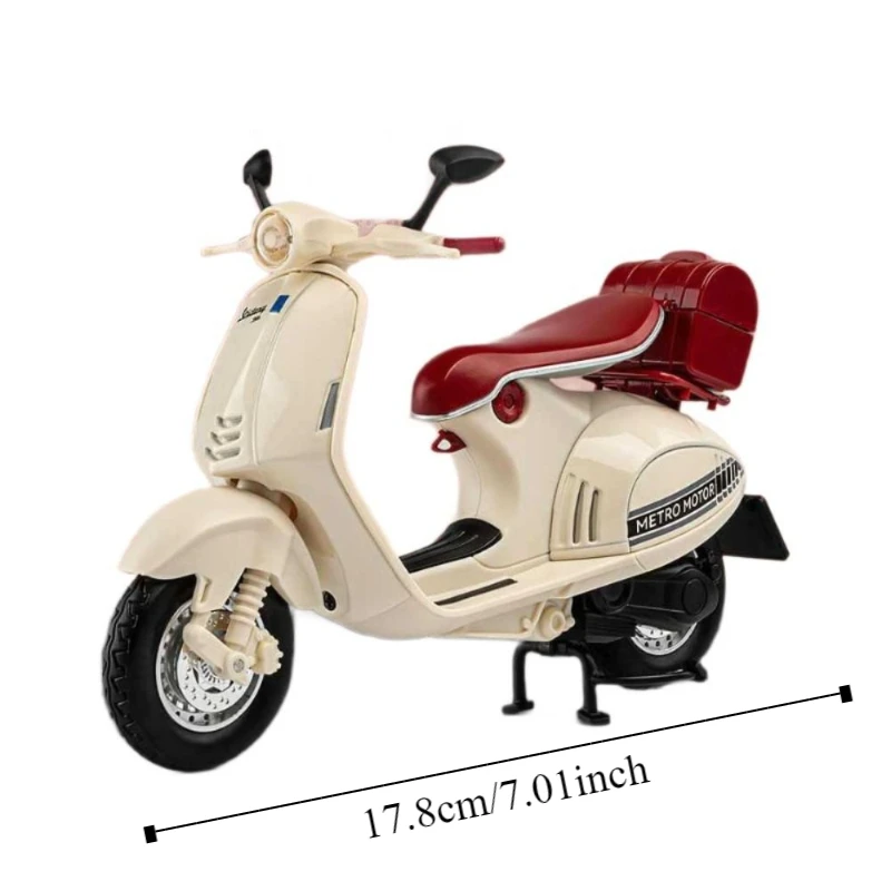 โมเดลรถมอเตอร์ไซค์อัลลอยด์ 1:12 ของเล่นสะสม รถมอเตอร์ไซค์ย้อนยุค ของเล่นเสริมพัฒนาการเด็ก งานฝีมือ