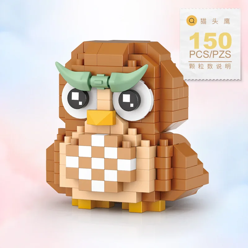 Loz Mini Blocks Cute Cats Brick ,NEW Creative Owl Streetscape Coffee Shop Assembly,City DIY Educational Boys and Girls Kids Toys