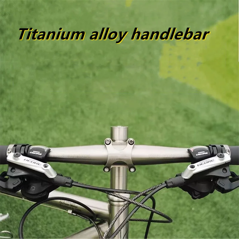 CNC Mountain Bike Folding Handlebar Titanium 31.8 25.4mm Ti Flat Bar Bicycle Handle 22mm TB990