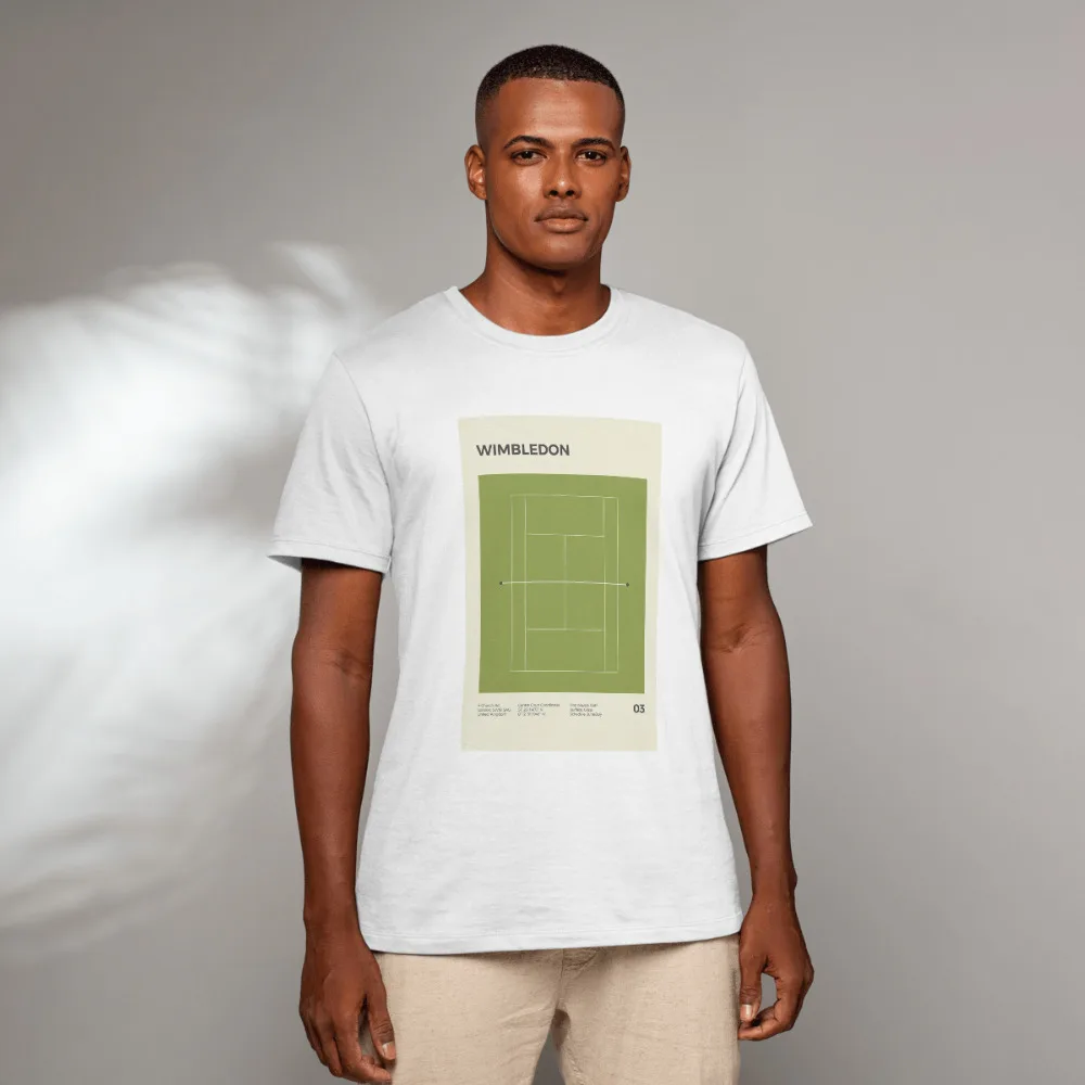 Wimbledon Tennis Court T-Shirt - Embrace the Legacy of Tennis