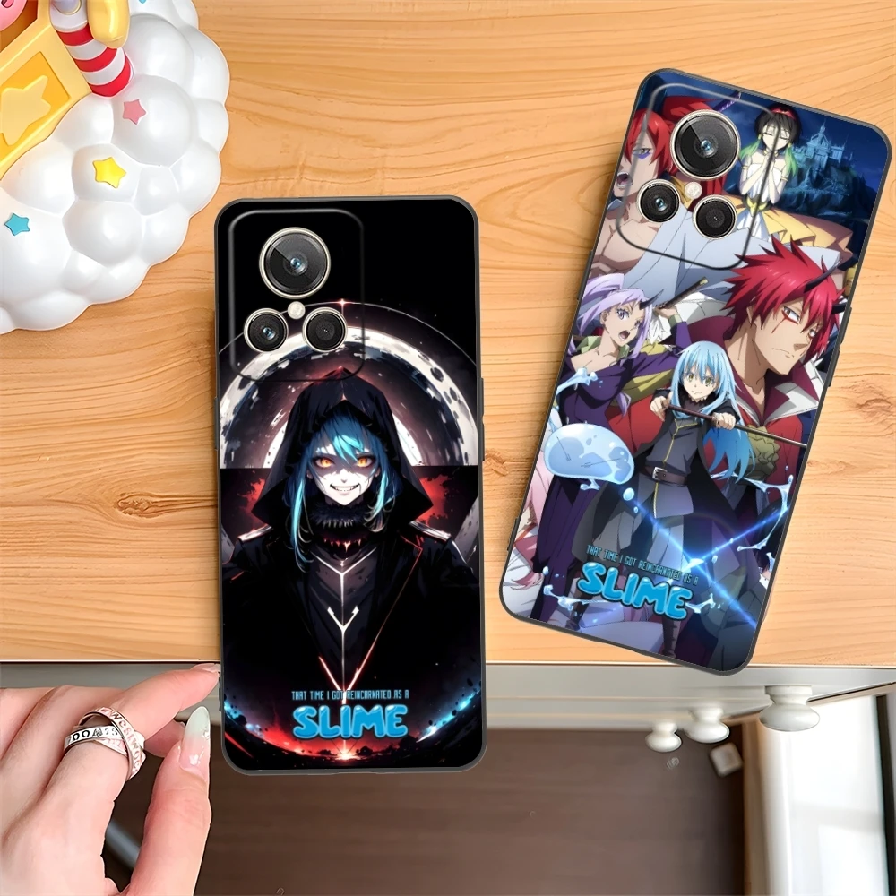 Slime Tensura Rimuru Mobile Phone Case for Realme GT 2 9i 8i 7i Pro X50 X2 C35 C21 C20 C11 C3 Black Soft Phone Cover Shell