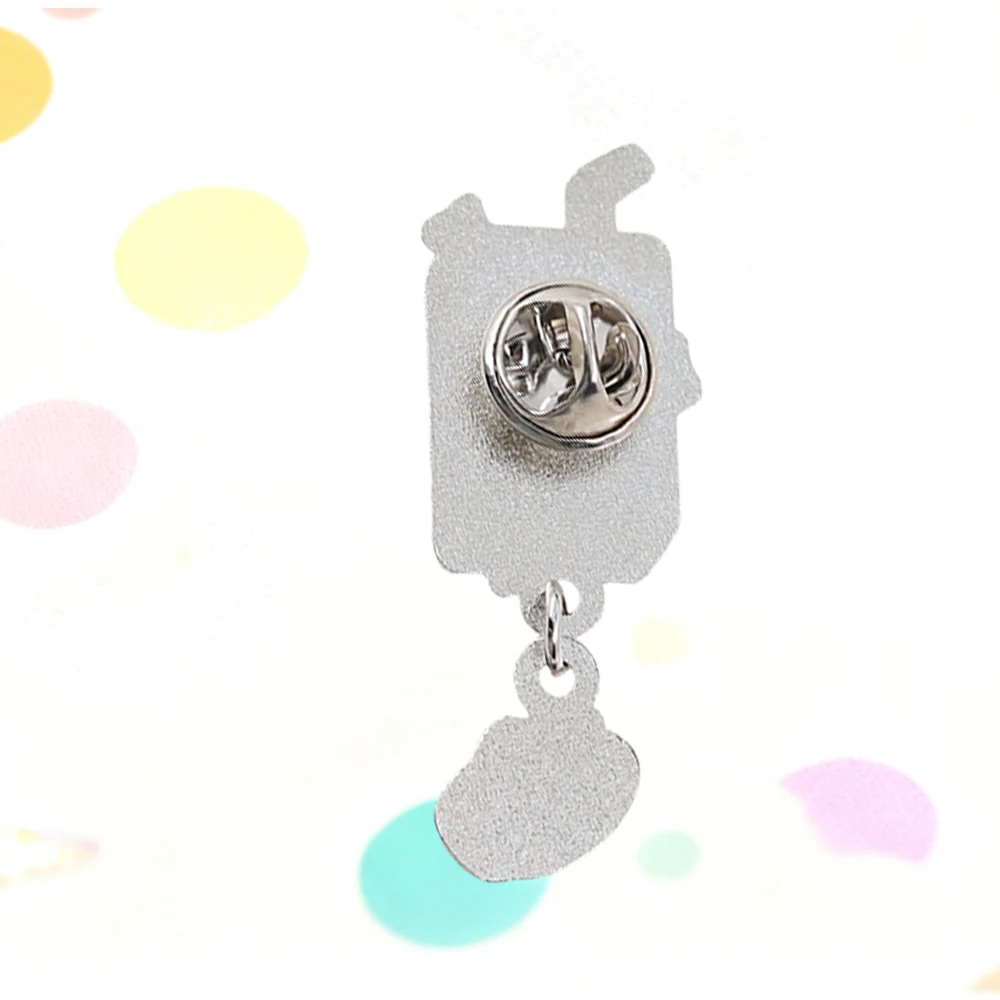 Self Love Juice Emaille-Anstecker, niedlicher Erdbeer-Anhänger, Self-Care-Abzeichen, „Take Care Of Yourself“-Brosche, Juice-Box-Schmuck, Dekoration – Detail 3