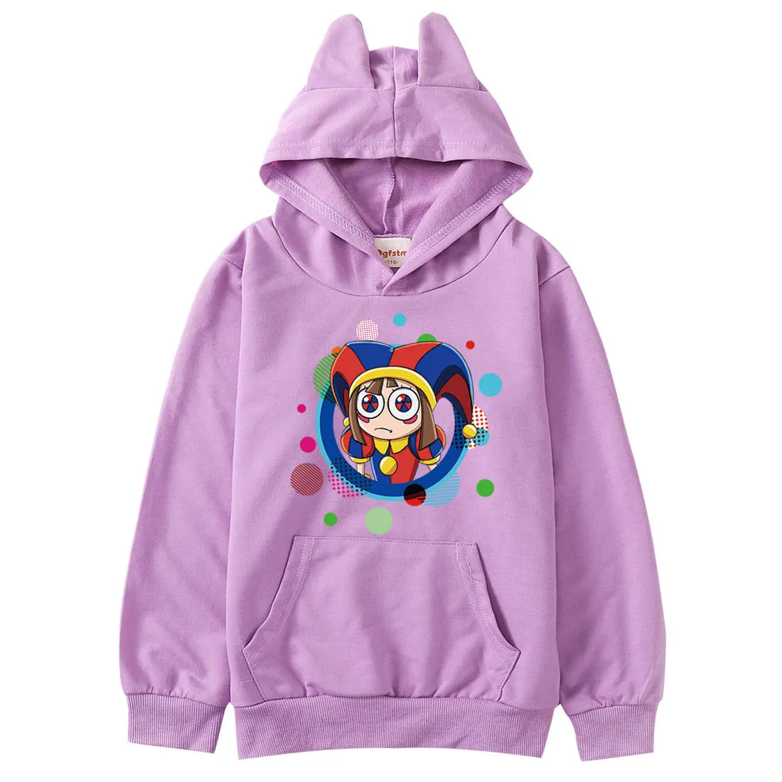 Movie The Amazing Digital Circus Hoodie Kids Pomni Jax Clothes Baby Girls Pullover Coats Teenager Boys Long Sleeve Sweatshirts