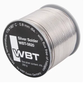 เยอรมัน WBT-0820 0.8 มม.เงินที่มี 4% ไข้เสียงบัดกรีลวดบัดกรีลวด