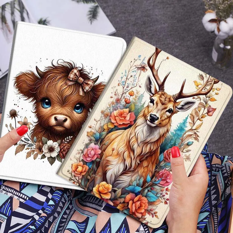 

Мягкий чехол для планшета с мультяшным рисунком, цветами и животными, подарок для Xiaomi Redmi Mi Poco Pad 2 5 6s 7 7s Ultra Pro Max 14 12.4 12.1 дюймов