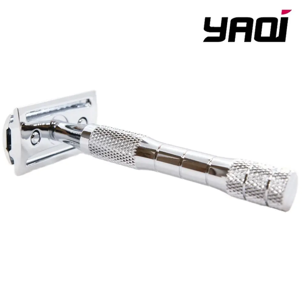 Yaqi Chrome Color Wet Shaving Double Edge Safety Razor Gift Razor Steel Razor Men Shaving Products