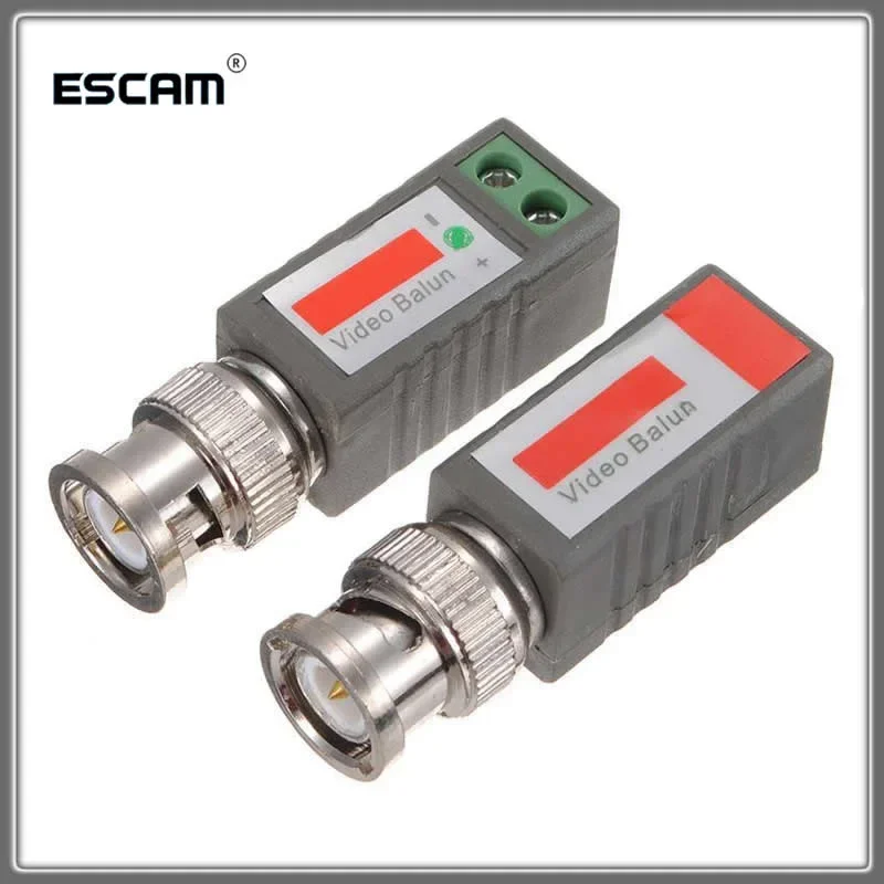 Balun émetteur-récepteur passif pour vidéosurveillance, CAT5, 2000 pieds de distance, UTP, câble BNC, BL01, 10 pièces/lot