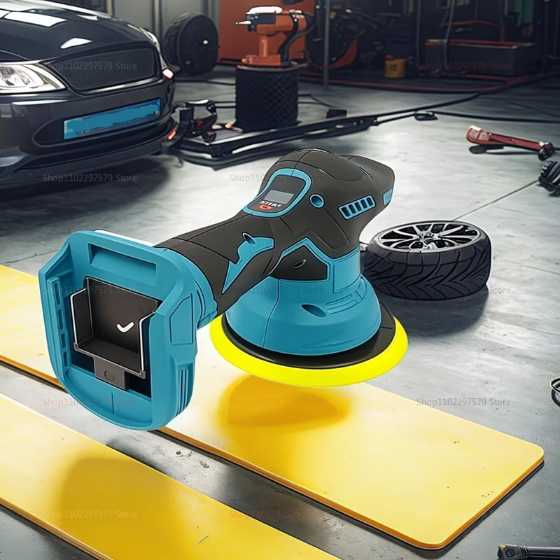 سيارة لاسلكية الملمع 8 التروس شاشة ديجيتال الكهربائية الملمع السيارات سيارة تلميع آلة الصبح لبطارية ماكيتا 18 فولت