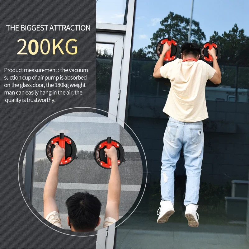 8inch Strong Vacuum Suction Cup 200kg Load Heavy Suction Cup Glass Suckers Lifters Heavy Duty Vacuum Suction Cup Granite Lifting