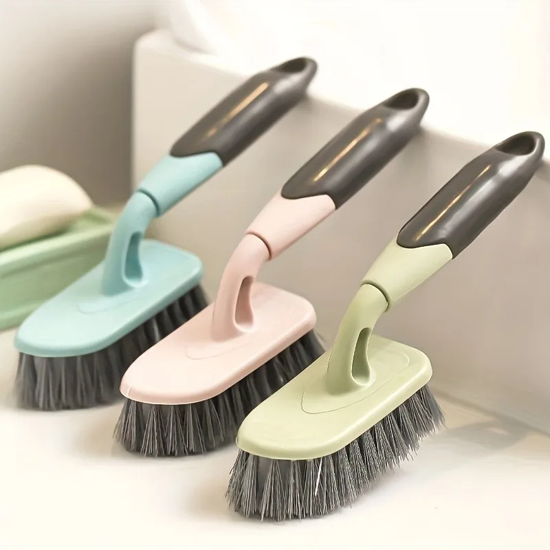 1Pc Multifunctional Cleaning Brush, Stiff Bristle Floor Gap Stain Removal Brush for Bathroom Wall Tile Cleaning