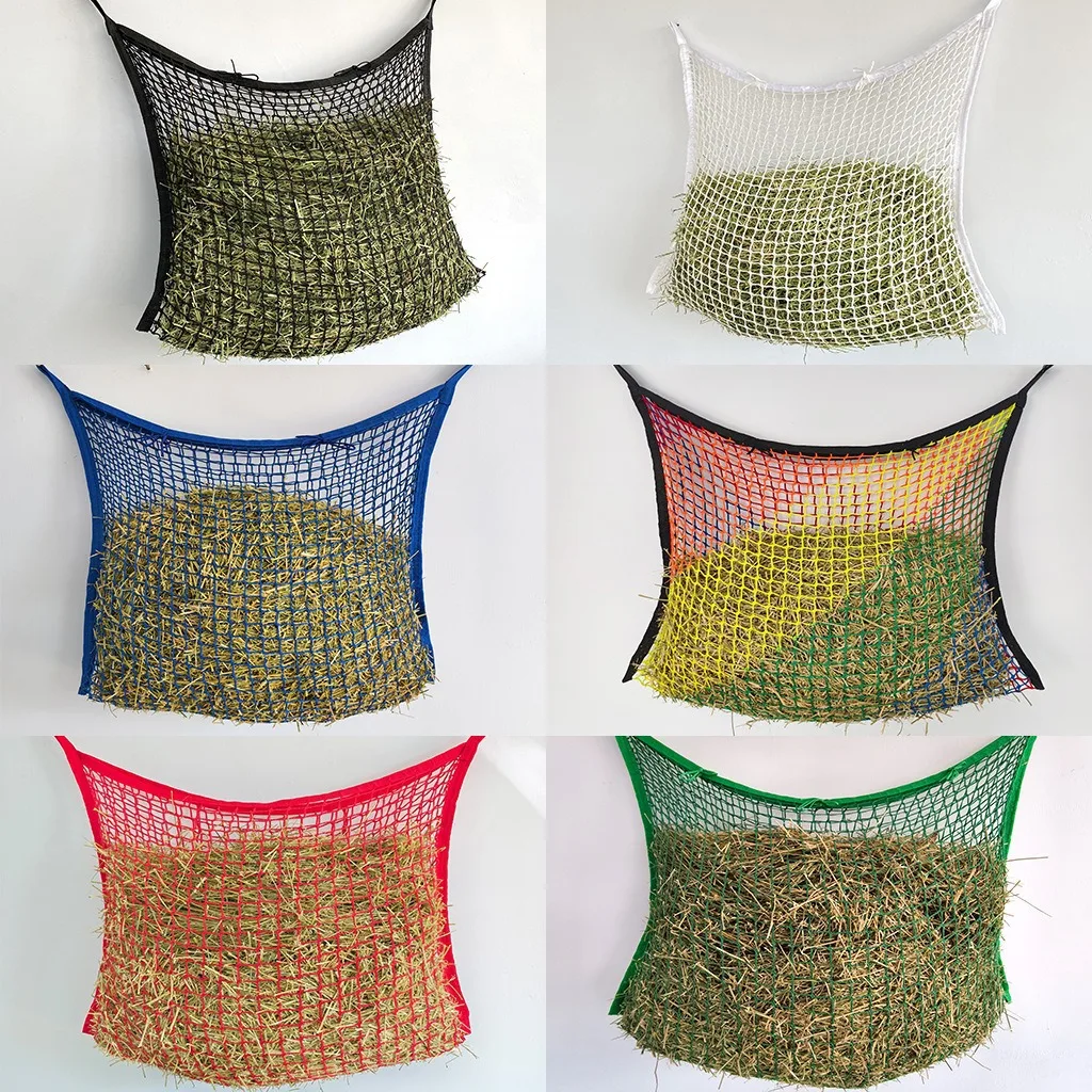 Square Mesh Hay Net Equine Horse Feeding Hay Bag