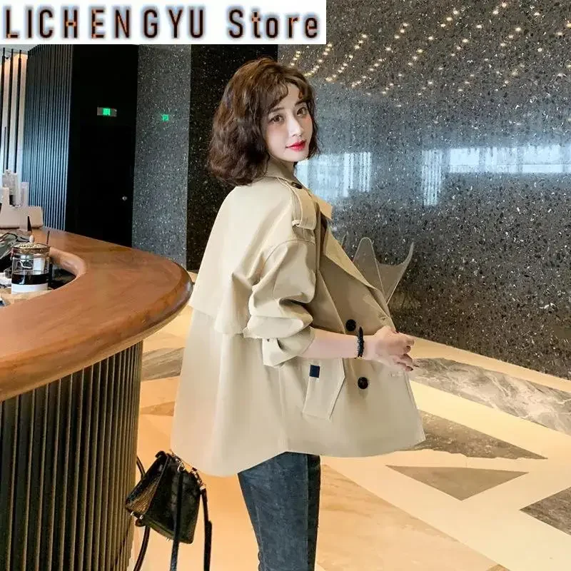 Spring Autumn Trench Coat Women Korean Temperament Short Female Trench Overcoat Casual Windbreaker Ladies Outerwear Tops