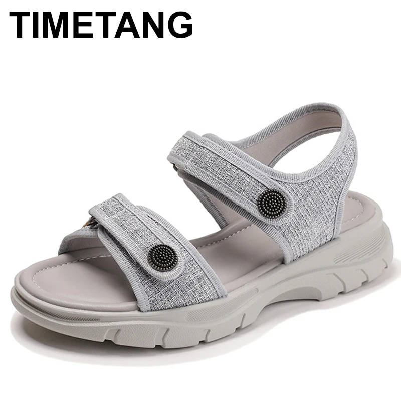 

Летние элегантные сандалии на плоской подошве, женские уличные сандалии с мягкой подошвой, легкие, противоскользящие, из ПВХ, модные универсальные