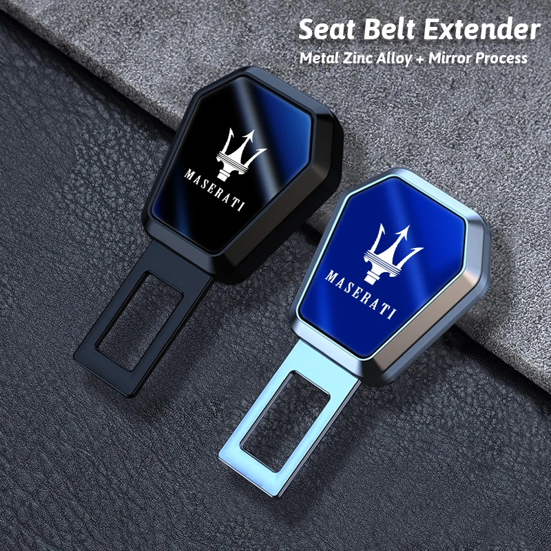 Accesorios de hebilla de bloqueo extensor de cinturón ajustable para asiento de coche para Maserati Quattroporte GranTurismo MC20 Levante Ghibli Grecale
