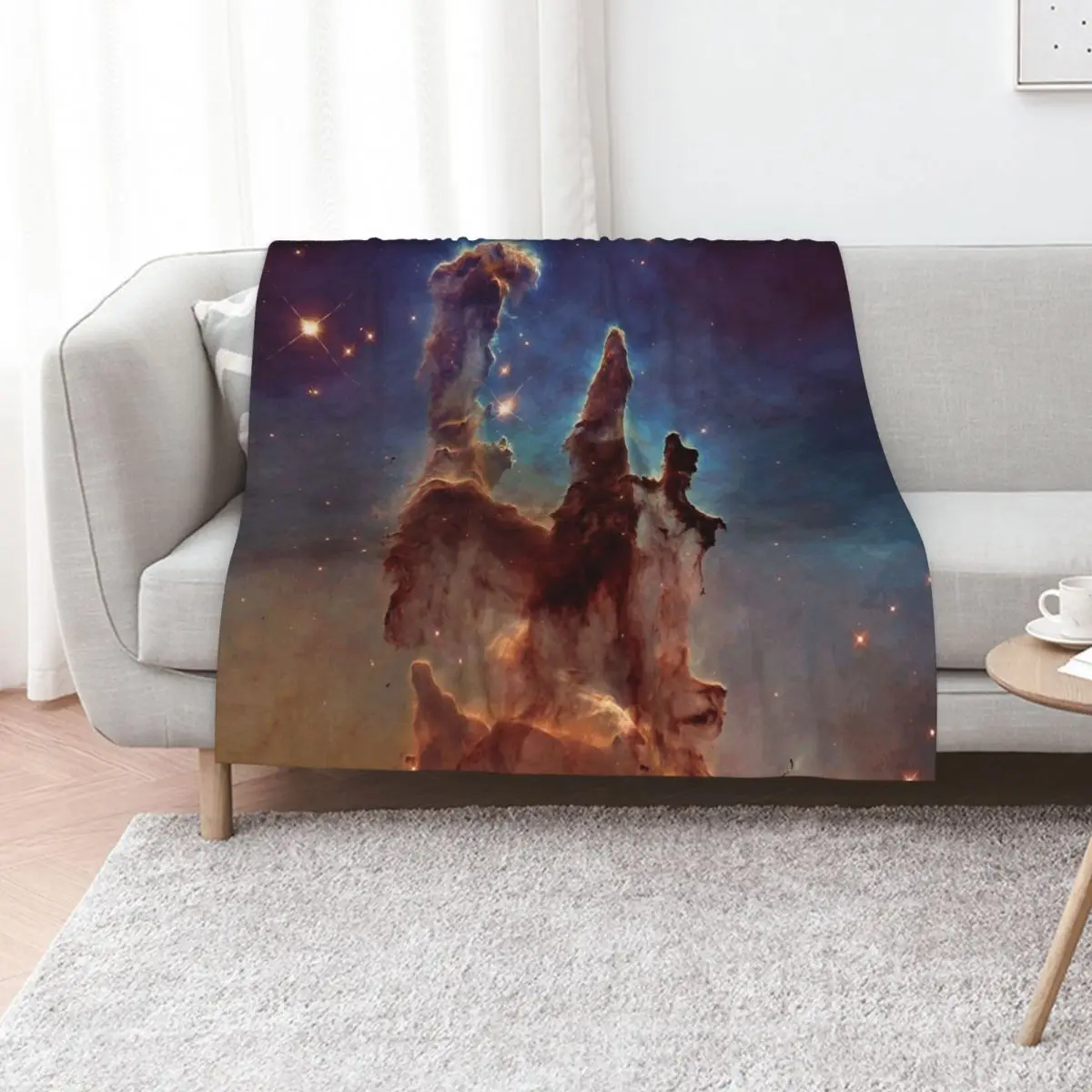 Pillars of Creation, Eagle nebula, space exploration Throw Blanket Soft Luxury Brand for winter Thermals For Travel Blankets