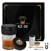 Electric Whiskey Smoker Kit Electric Smoking Kit with 6 Flavors Wood Chips Cocktail Smoker Kit Rechargeable for Boss Boyfriend