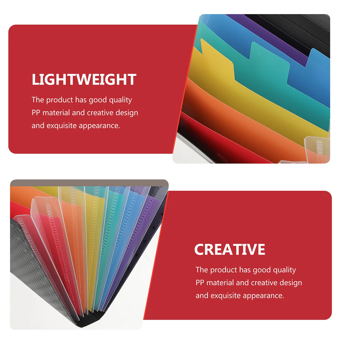 Organizador de archivos de acordeón, carpeta de documentos A6 portátil, diseño ligero multicapa para soporte de cambio de carpetas de archivos de oficina