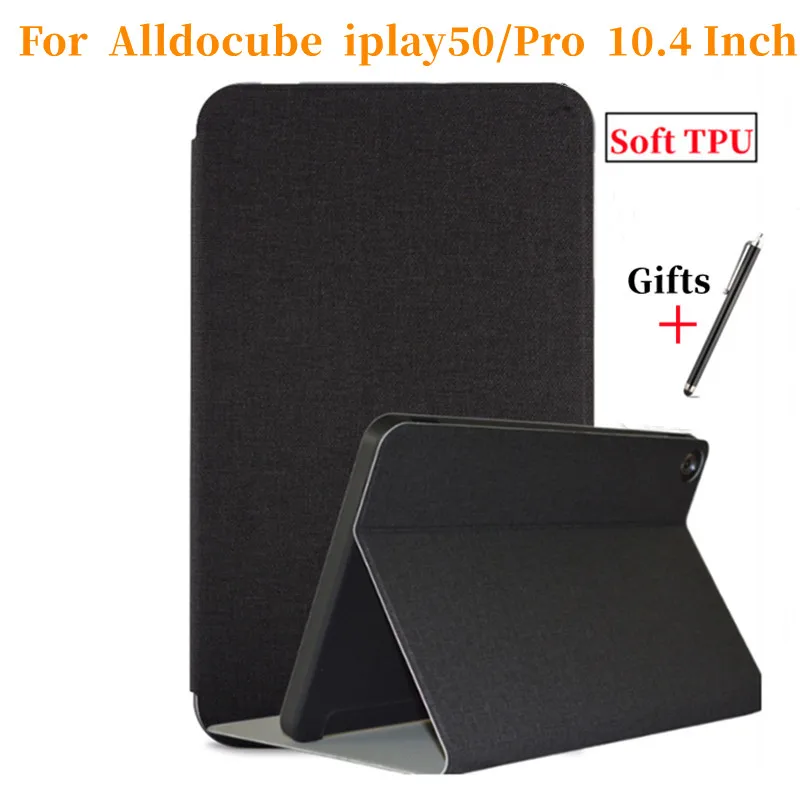 Ultra Thin Three Fold Stand Case For Alldocube iplay50 10.4inch Tablet Soft TPU Drop Resistance Cover For iplay50Pro New Tablet