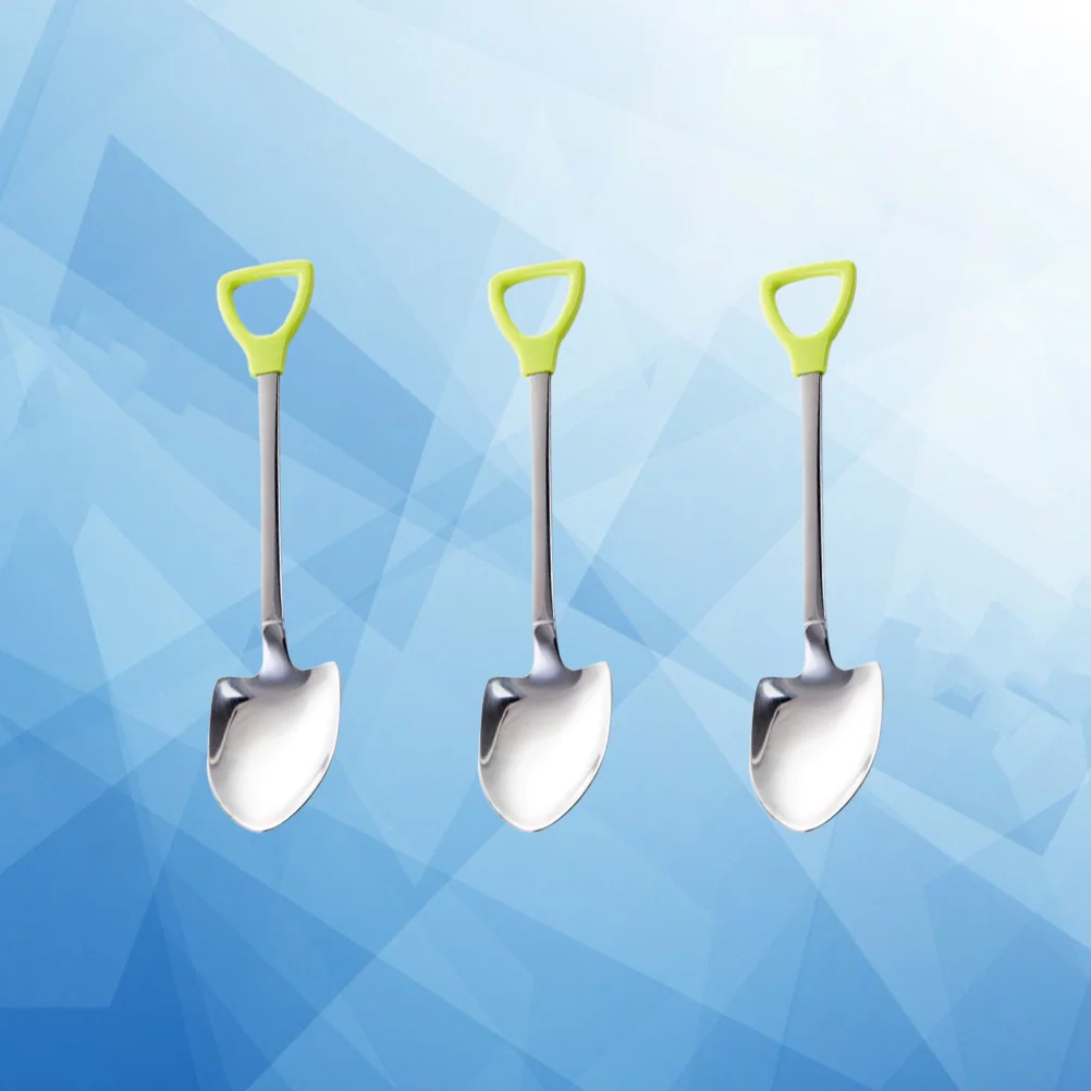 

3pcs Metal Stirring Coffee For Home Bar Kitchen Decorative Lightweight Easy Clean Wall Mount Spoons Juice Tea