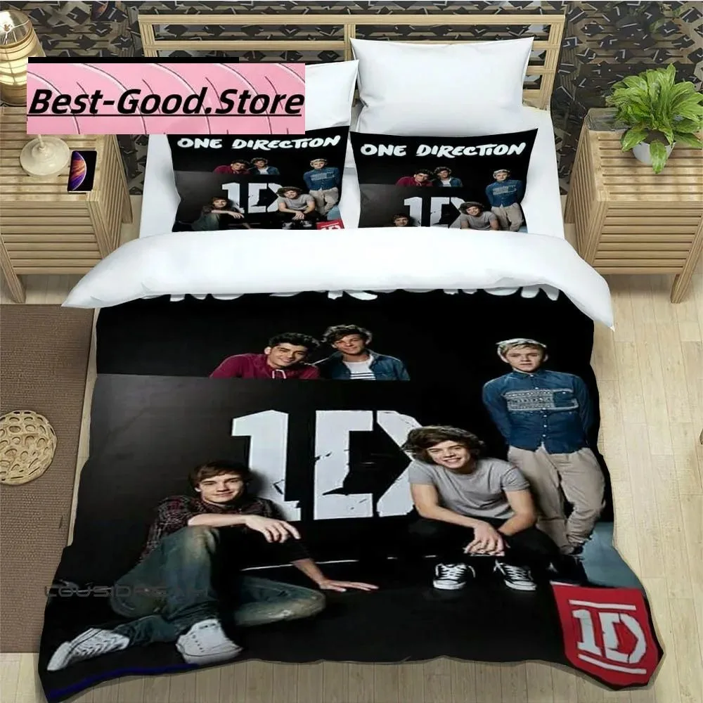 3D Print O-ONE Music Band D-Direction Bedding Set Boys Girls Twin Queen King Size Duvet Cover Pillowcase Bed boys Adult Bedroom