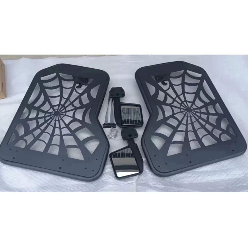 

Factory Price Car Accessories Sturdy Spider Web Manganese Steel 2/4 Doors Half Door With Reversing Mirror For Jeep Wrangler