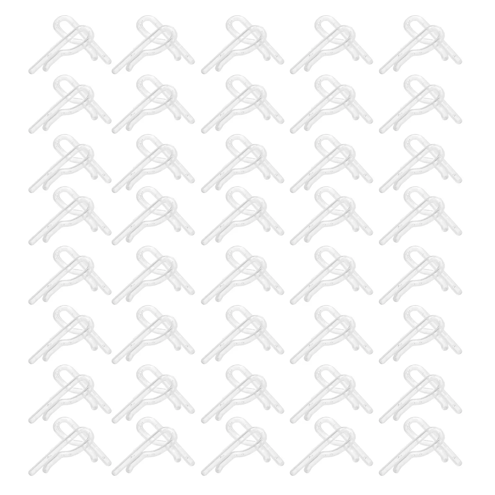 100Pcs Tie Clips Plastic Shirt Fixing Clip Foldable Clothes Clips for Business Travel Wardrobe Closure Garment Shirt Organizing