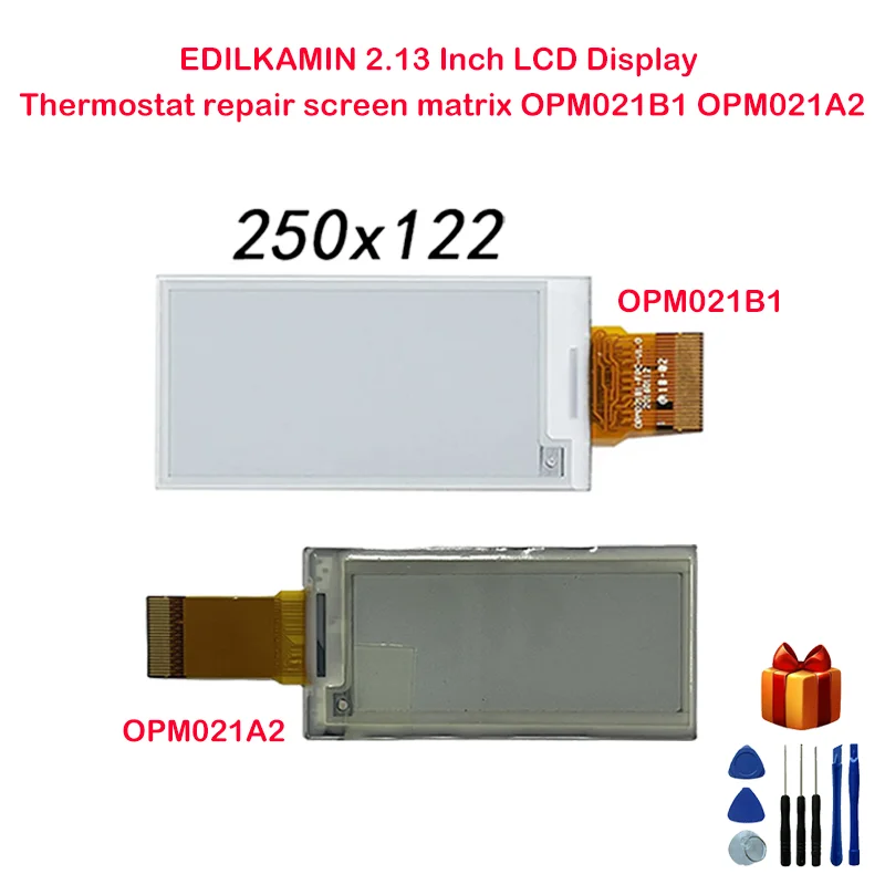 EDILKAMIN 2.13 Inch LCD Display Thermostat repair screen matrix OPM021B1 OPM021A2 HINK-E0213A22