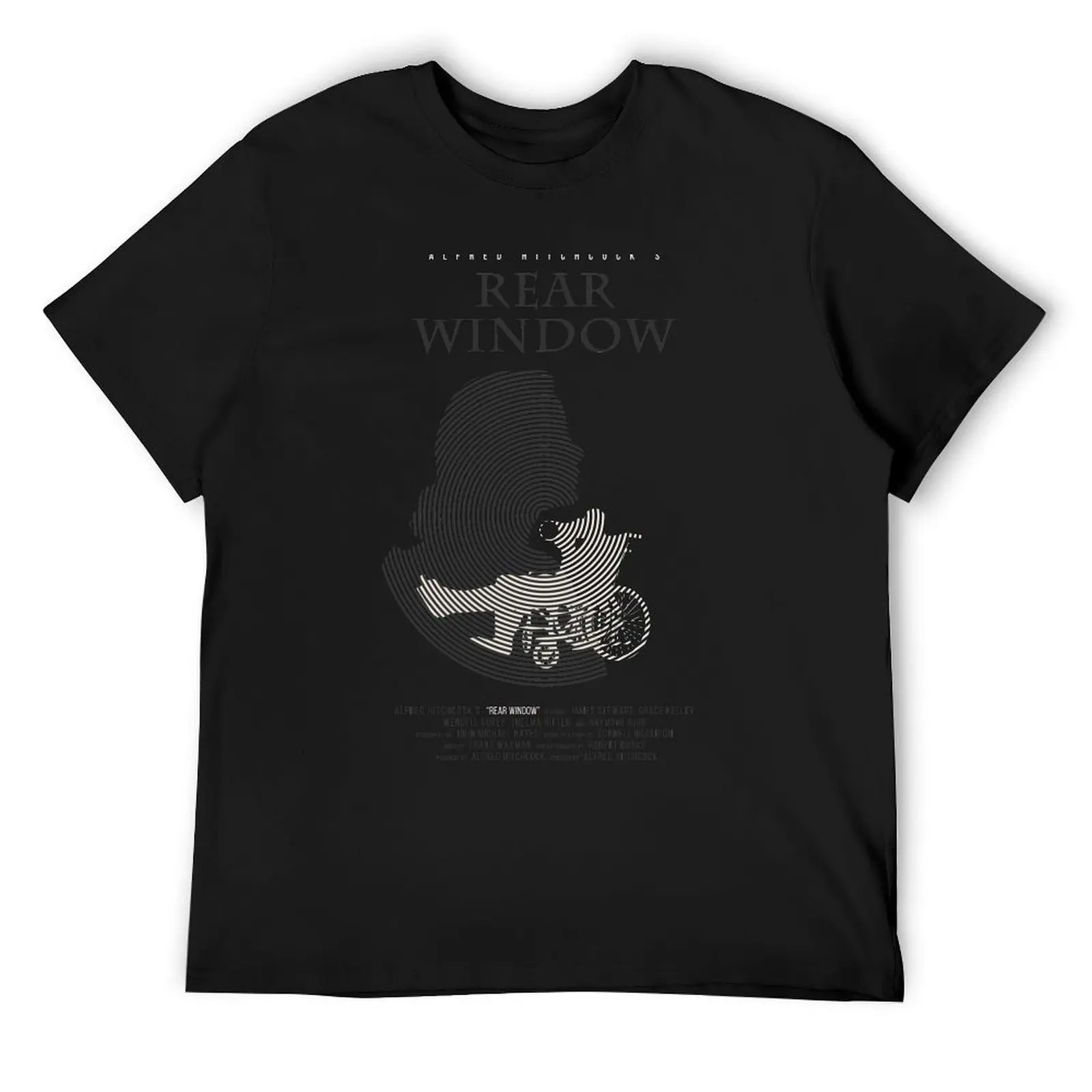 Alfred Hitchcock Rear Window T-Shirt custom shirt graphics customizeds summer top cotton t shirt men