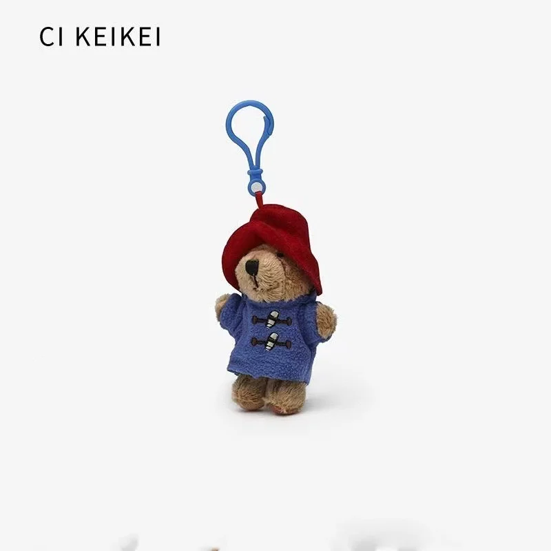 Kawaii Paddington Bear Plush Doll Cartoon U.k. Paddington Toy Cute Child Doll Kawaii Girl Plush Keychain Bag Pendant Gift