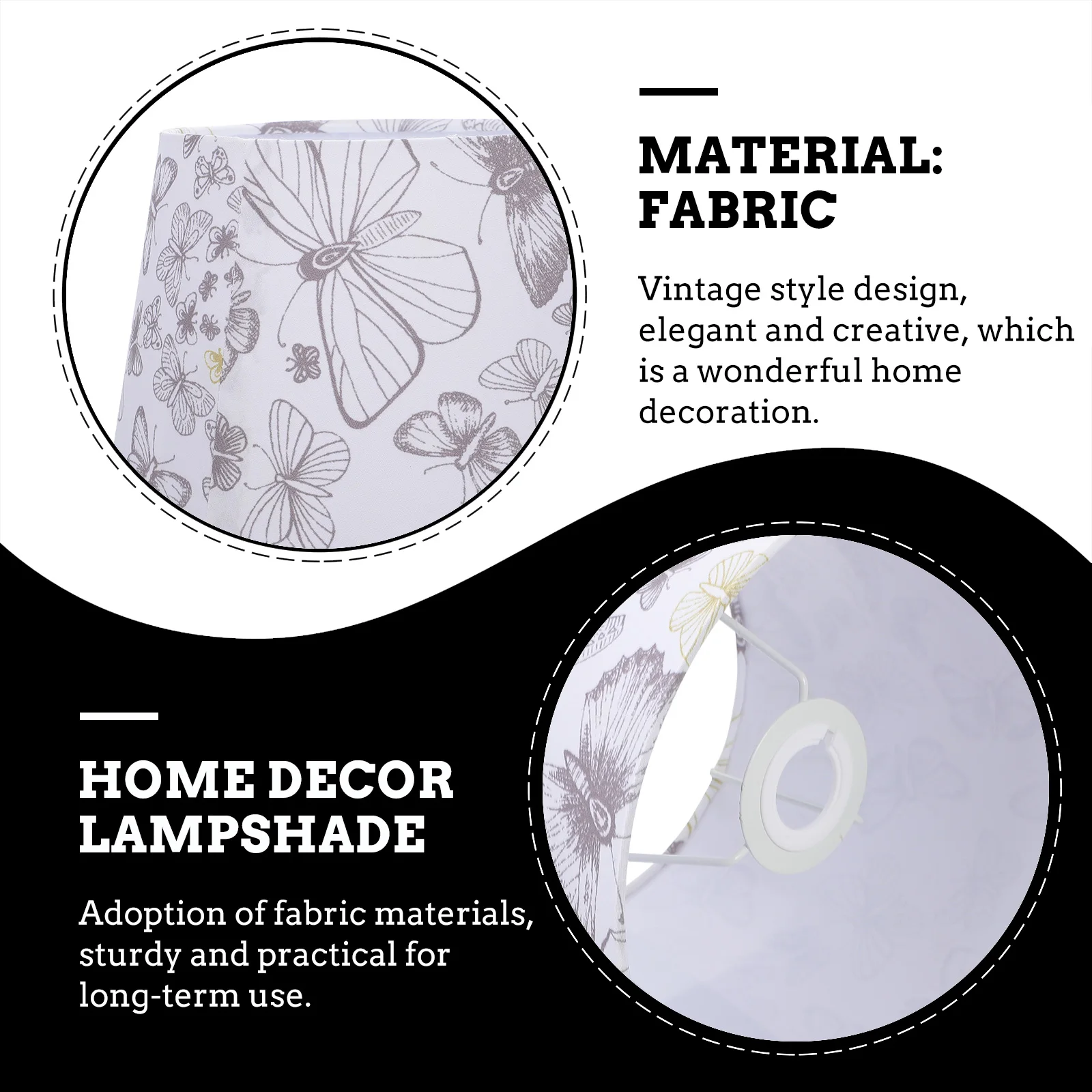

Modern s Fabric Lampshade Round Table Cover Candelabra Light Bulbs Accessories Sturdy Durable Home Hotel Bedroom Study Library