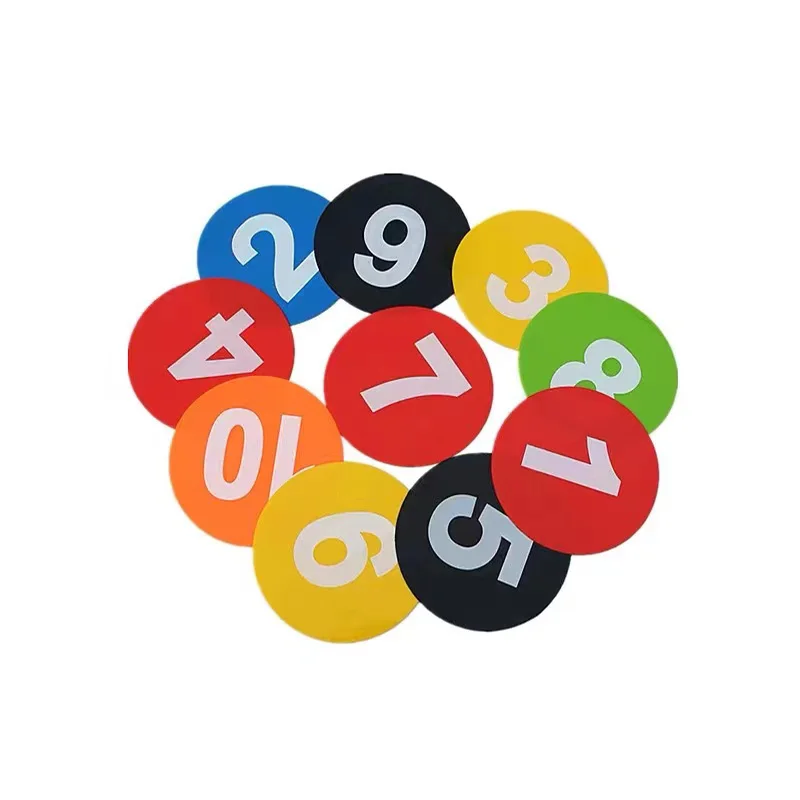 10PCS Set Numbered Spot Markers For Sports Basketball Soccer Speed And Agility Training Sensory Play Mat Stepping Stones