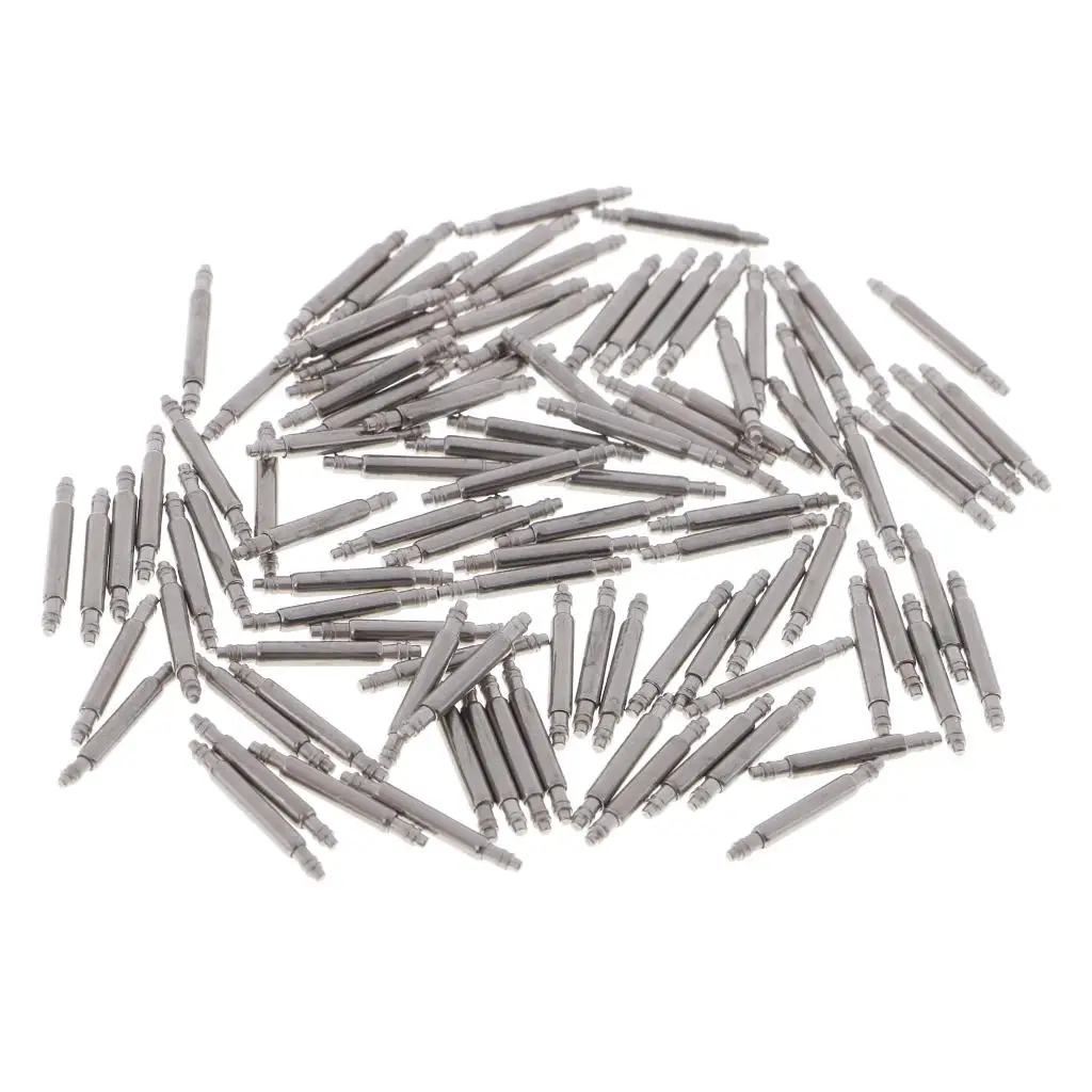 100 pieces transparent boxed Watch Repair Design Replacements Accessory Spring Pins Watch Band Bar