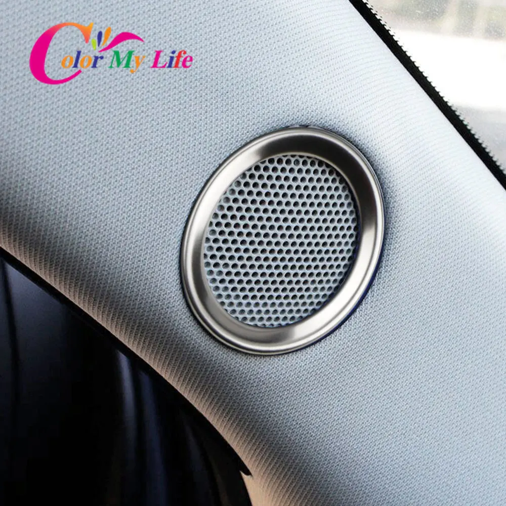 For Mazda CX-5 CX5 Cx 5 2017 - 2023 Speaker Sound Ring Trim Cover Stainless Steel Decoration Interior Moulding Accessories