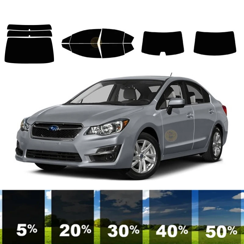 

precut Removable Window Tint Film For Car 100% UVR 5%-70%VLT Heat Insulation Carbon ﻿For SUBARU IMPREZA 4 DR SEDAN 2012-2016