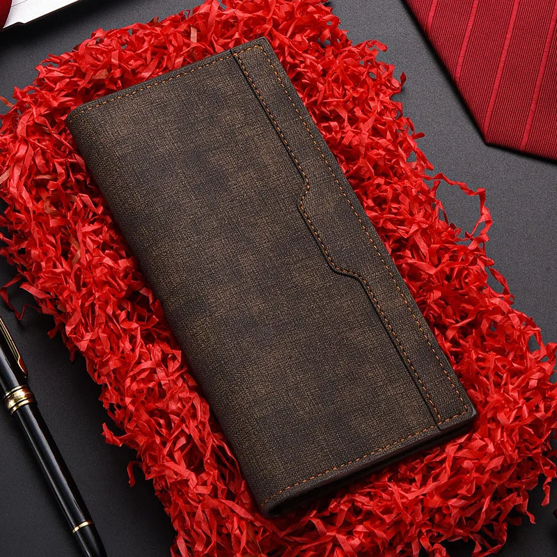 Men's PU Leather Wallets Coin Purses Fashion Business Wallet Credit Card Holder Money Bag Business wallet for men billeter