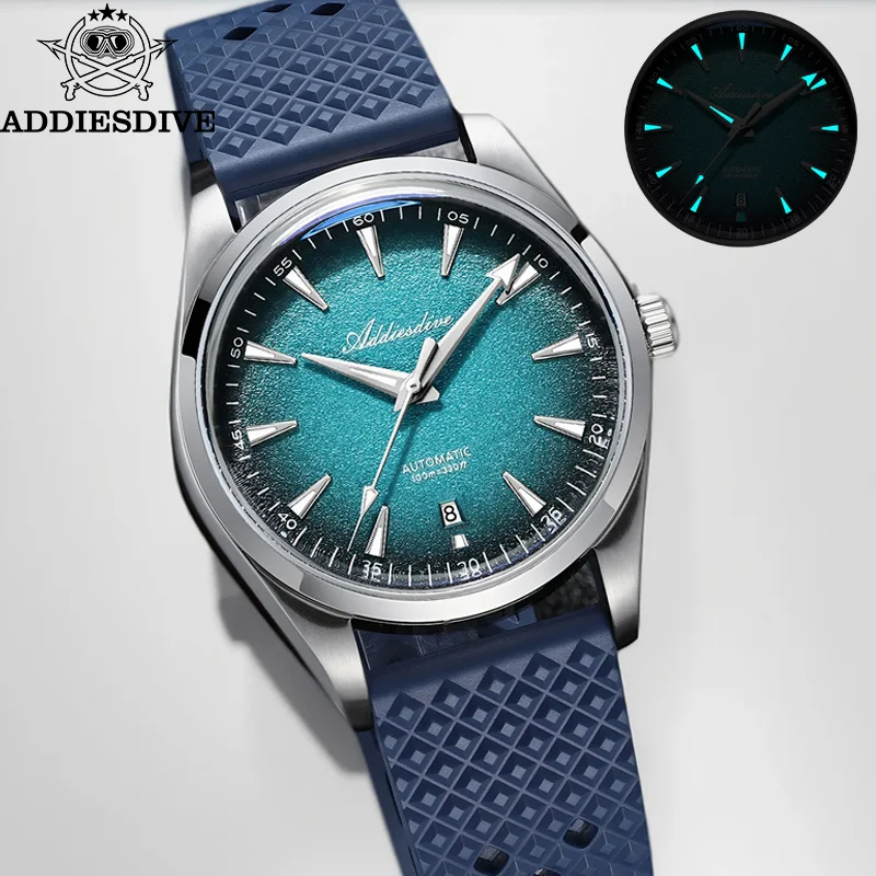 

ADDIESDIVE Automatic Mechanical Watches For Men Waterproof 100m BGW9 Luminous Stainless Luxury 39mm Gada Dress Watch AD2527