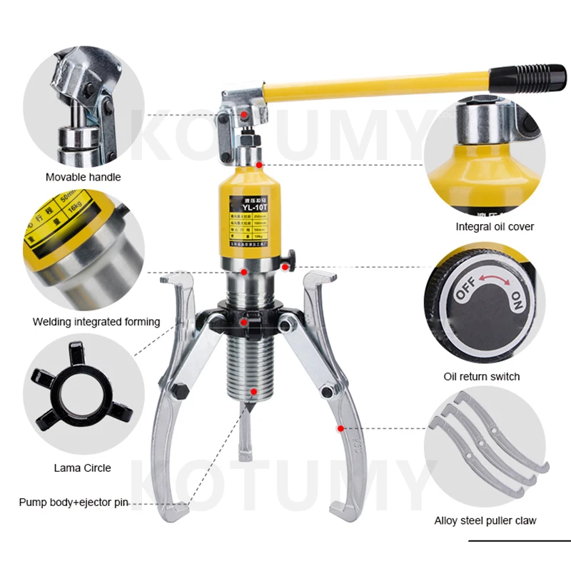 

15 Ton 10 Ton Hydraulic Gear Wheel Bearing Puller Separator Tool Hydraulic Bearing Puller Hydraulic Puller