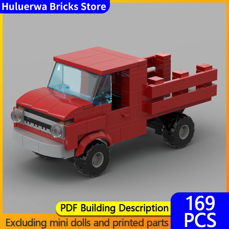 

City Car Model MOC Building Bricks F-250 Heavy-Duty Pickup Truck Modular Technology Children Holiday Gifts Assemble Toys Suit