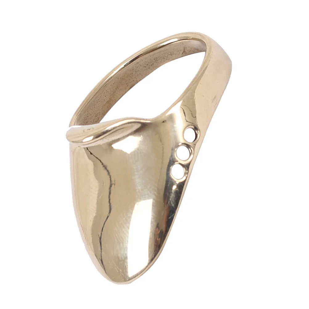 

Brass Ring Archery Finger Guard Wear-Resistant Brass Ring Wear-resistant Protector Traditional Shooting Accessory