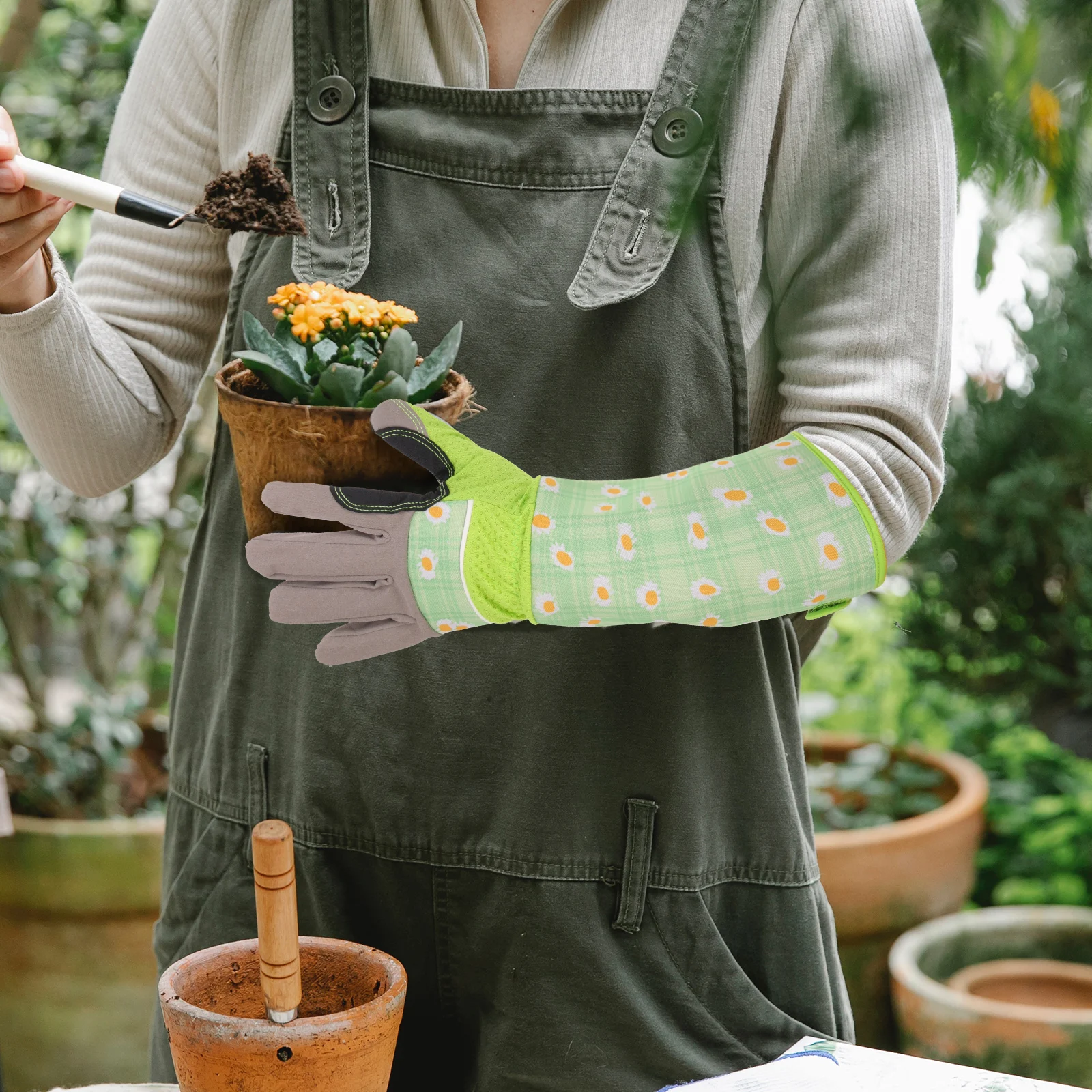 

Long Gardening Gloves Thick Garden Hand Protectors Durable Thorn Proof For Women Men Outdoor Indoor Use Flexible Garden