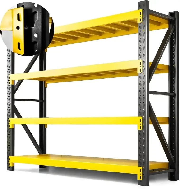 【2026】Metal Garage Shelving Units 4 Tier Storage Rack Shelf  Steel Industrial Shelving