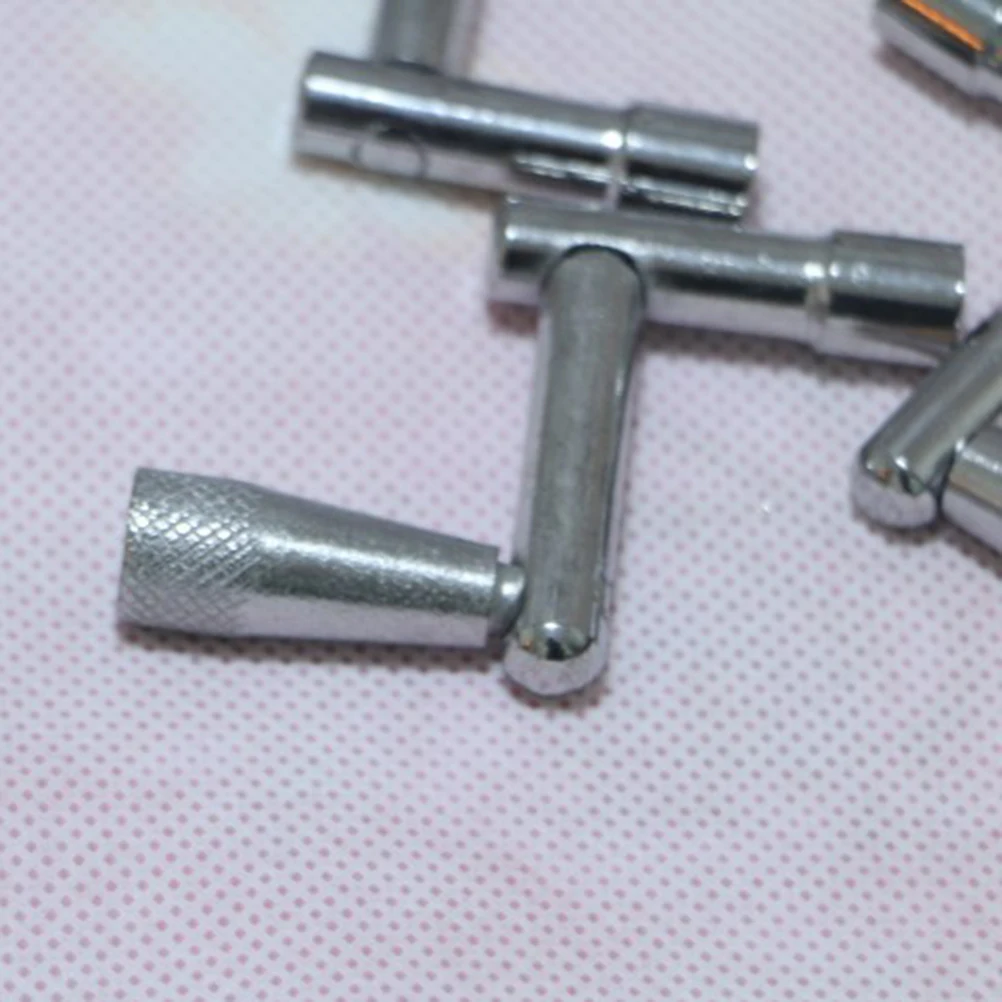 

3 pcs Solid Metal Tuning Rapid Head Replacement Spinning Handle Crank Style 1/4 Inch Socket Easy Carry Drum Tuning Key Ratchet