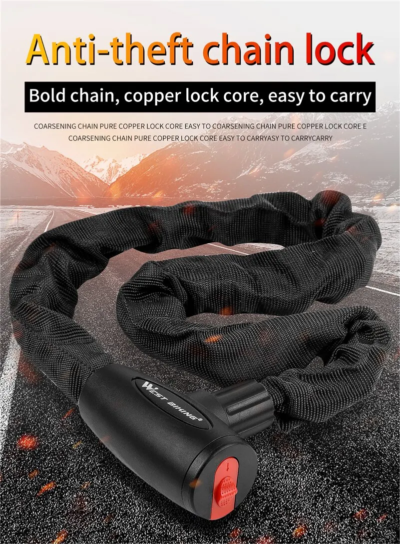 Bicycle Anti Theft Chain Lock 10