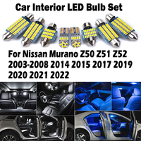 LED Bulbs Interior Reading Light Kit For Nissan Murano Z50 Z51 Z52 2003-2008 2014 2015 2017 2019 2020 2021 2022 Car Accessories