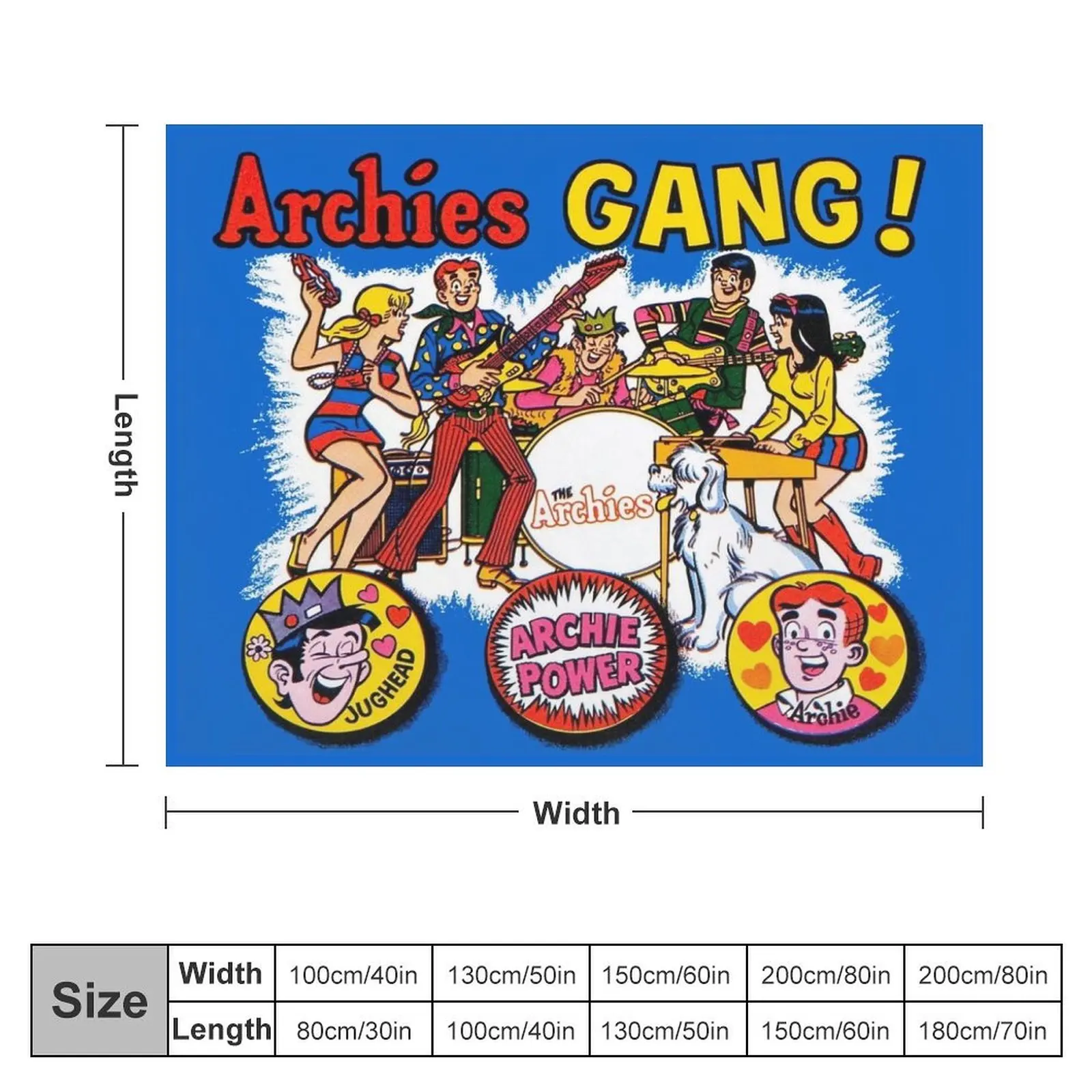 Archie's Gang! Throw Blanket Softest Soft Bed blankets and throws Blankets